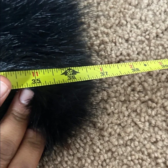 Black Faux Fur Hat and Scarf Set - Picture 5 of 5